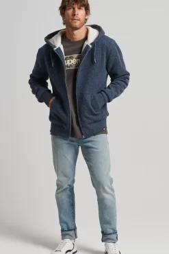 Superdry Borg Lined Zip Hood