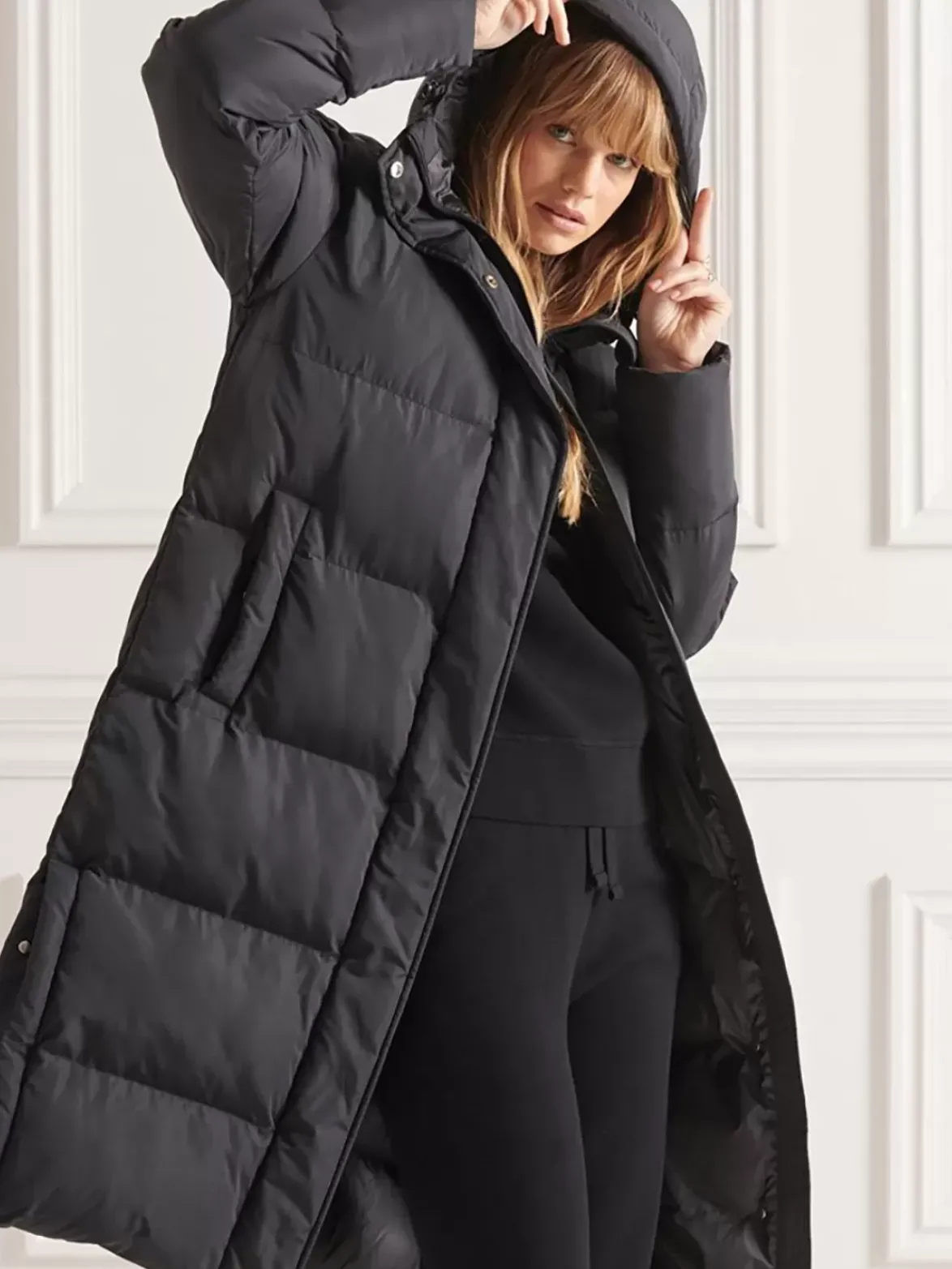 Superdry Studios Longline Duvet Coat