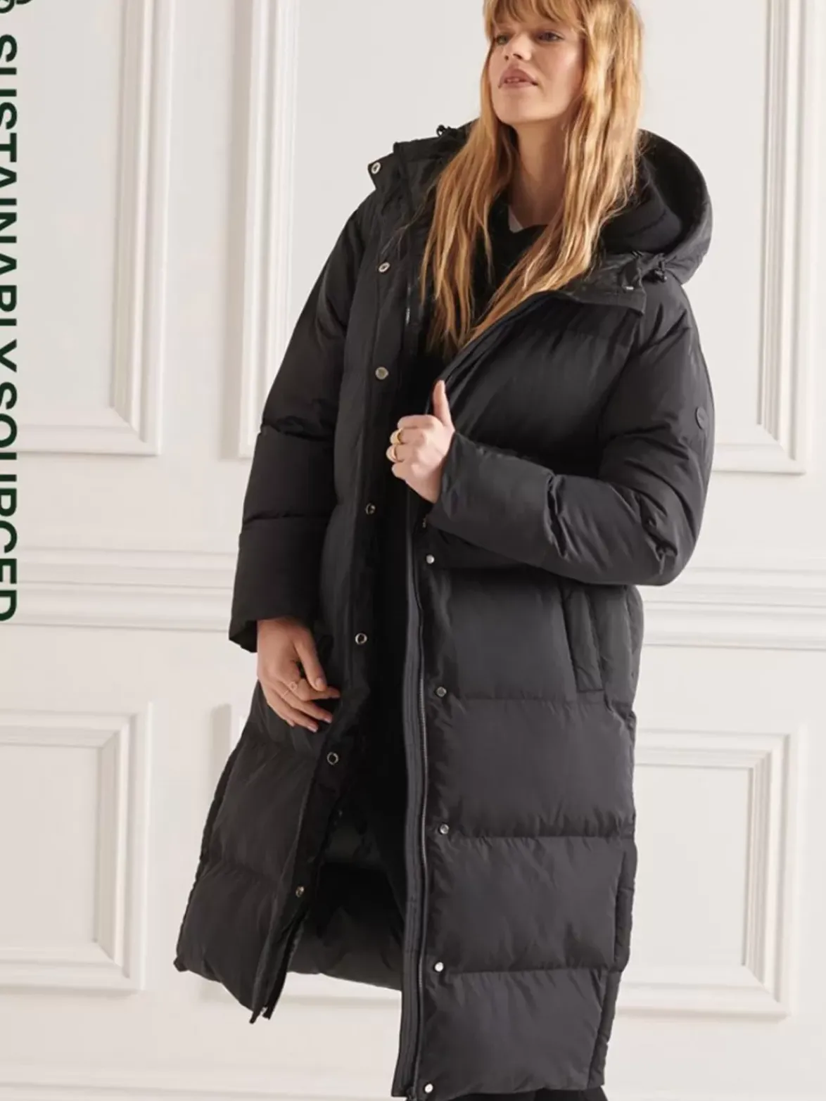 Superdry Studios Longline Duvet Coat